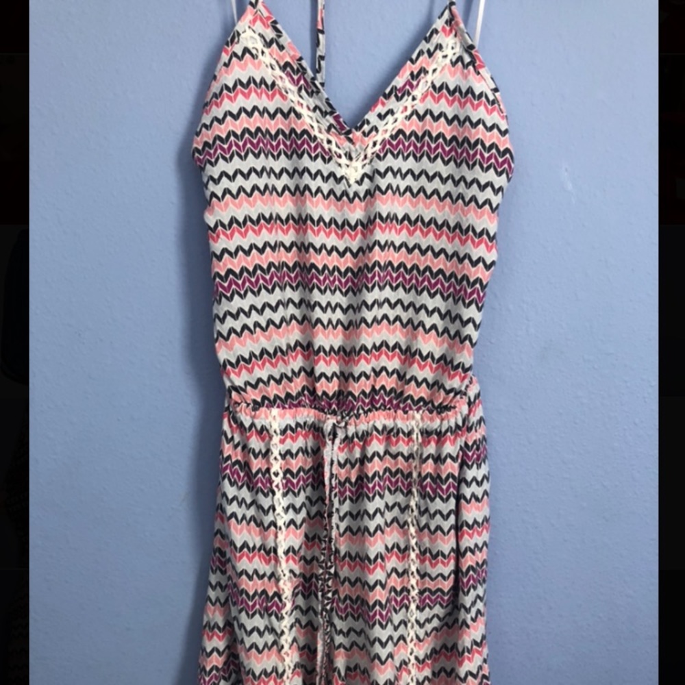 Chevron colorful romper